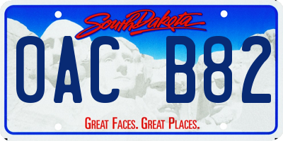 SD license plate 0ACB82