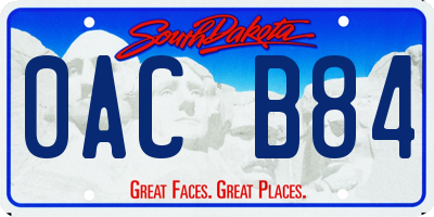 SD license plate 0ACB84