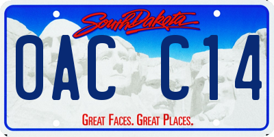 SD license plate 0ACC14