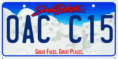 SD license plate 0ACC15