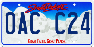 SD license plate 0ACC24