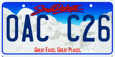 SD license plate 0ACC26