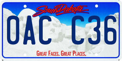 SD license plate 0ACC36