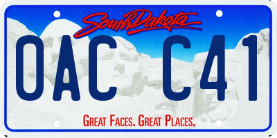 SD license plate 0ACC41