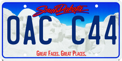 SD license plate 0ACC44