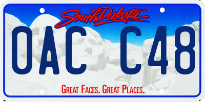 SD license plate 0ACC48