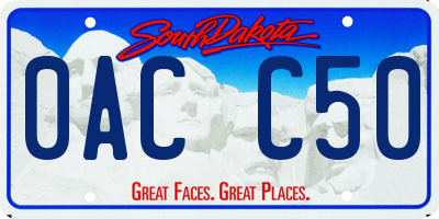 SD license plate 0ACC50