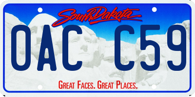 SD license plate 0ACC59