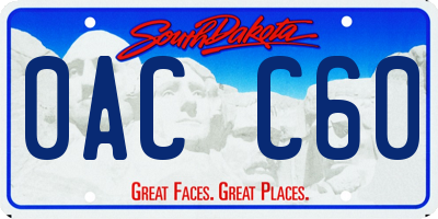 SD license plate 0ACC60