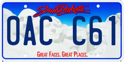 SD license plate 0ACC61