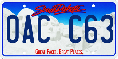 SD license plate 0ACC63