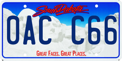 SD license plate 0ACC66