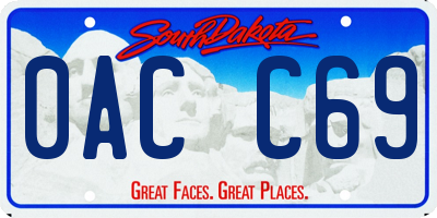 SD license plate 0ACC69