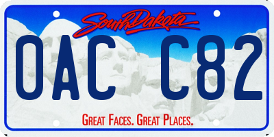 SD license plate 0ACC82