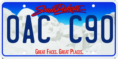 SD license plate 0ACC90