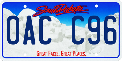 SD license plate 0ACC96