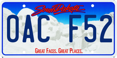 SD license plate 0ACF52