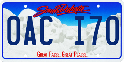 SD license plate 0ACI70