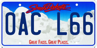 SD license plate 0ACL66