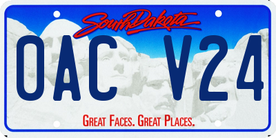 SD license plate 0ACV24