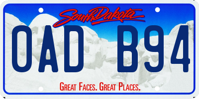 SD license plate 0ADB94