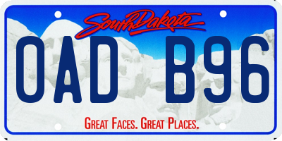 SD license plate 0ADB96