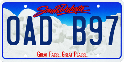 SD license plate 0ADB97