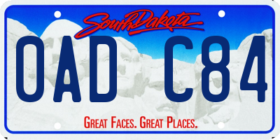 SD license plate 0ADC84