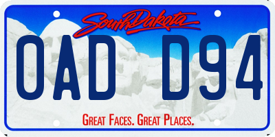 SD license plate 0ADD94