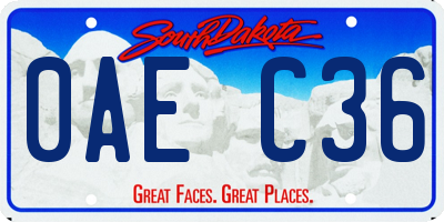 SD license plate 0AEC36