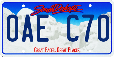 SD license plate 0AEC70