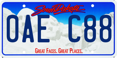 SD license plate 0AEC88