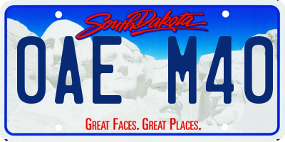 SD license plate 0AEM40