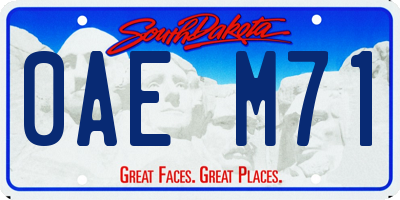 SD license plate 0AEM71