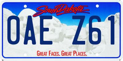 SD license plate 0AEZ61