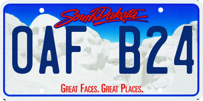 SD license plate 0AFB24