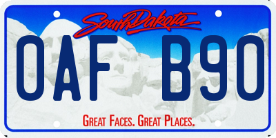 SD license plate 0AFB90