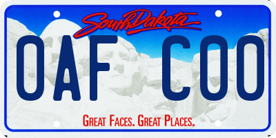 SD license plate 0AFC00