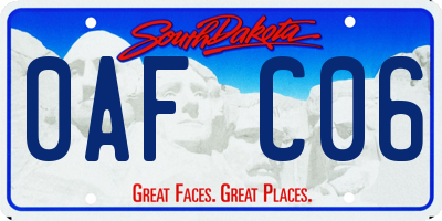 SD license plate 0AFC06
