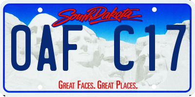 SD license plate 0AFC17