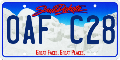 SD license plate 0AFC28