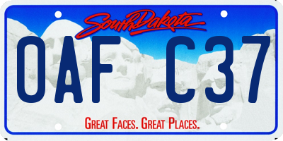 SD license plate 0AFC37