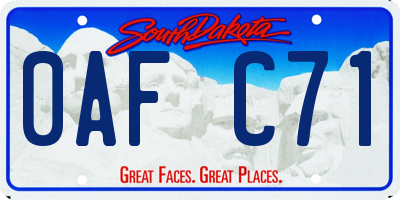 SD license plate 0AFC71