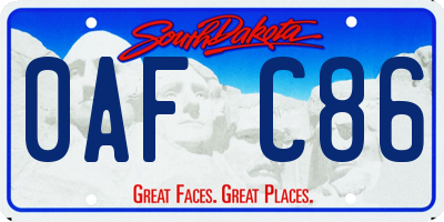 SD license plate 0AFC86