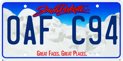 SD license plate 0AFC94