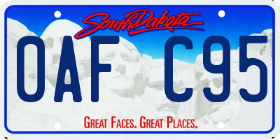 SD license plate 0AFC95