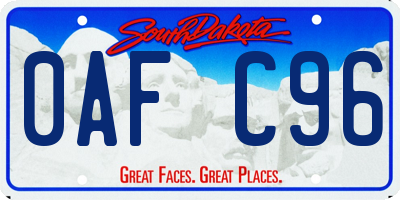 SD license plate 0AFC96