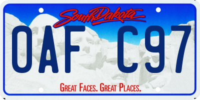 SD license plate 0AFC97