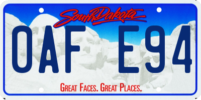 SD license plate 0AFE94