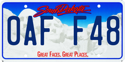 SD license plate 0AFF48